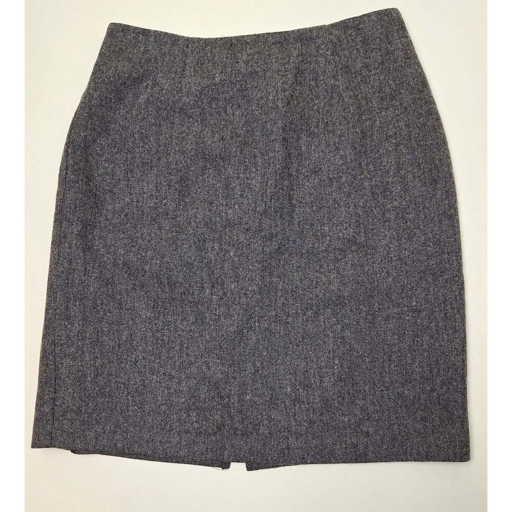 Jaclyn Smith Classics Dark Gray Wool Blend Lined Skirt Women's Size 10-USA Made